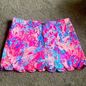 Lilly Pulitzer Scalloped Skort Size 12